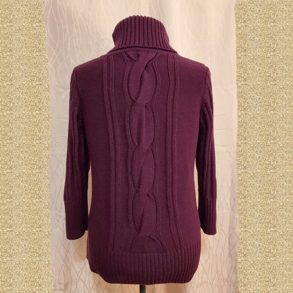 Calvin Klein Turtleneck Cable Knit Sweater - Picture 2 of 4